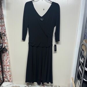 AGB Classic Black Midi Dress